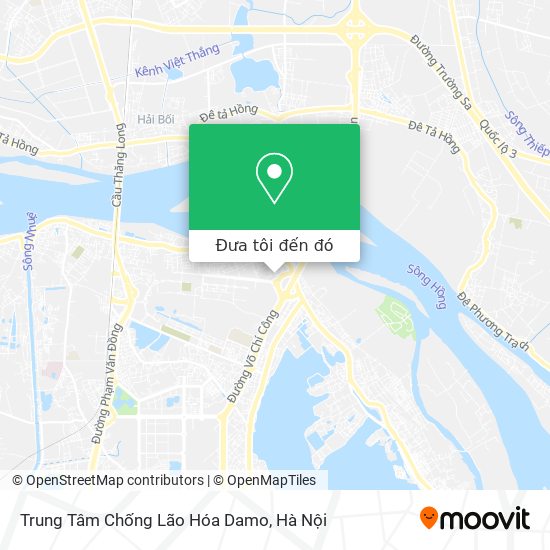 Bản đồ Trung Tâm Chống Lão Hóa Damo