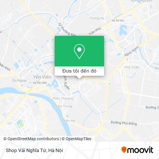 Bản đồ Shop Vải Nghĩa Tứ