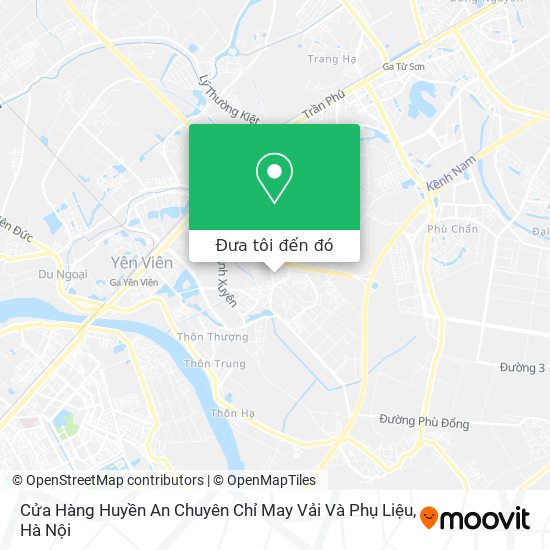 Bản đồ Cửa Hàng Huyền An Chuyên Chỉ May Vải Và Phụ Liệu