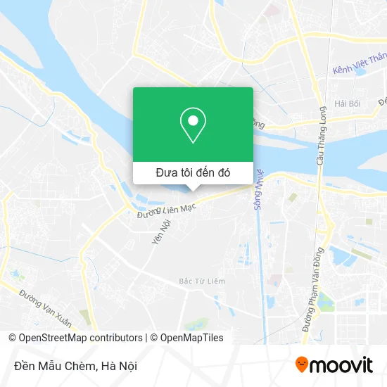 Bản đồ Đền Mẫu Chèm