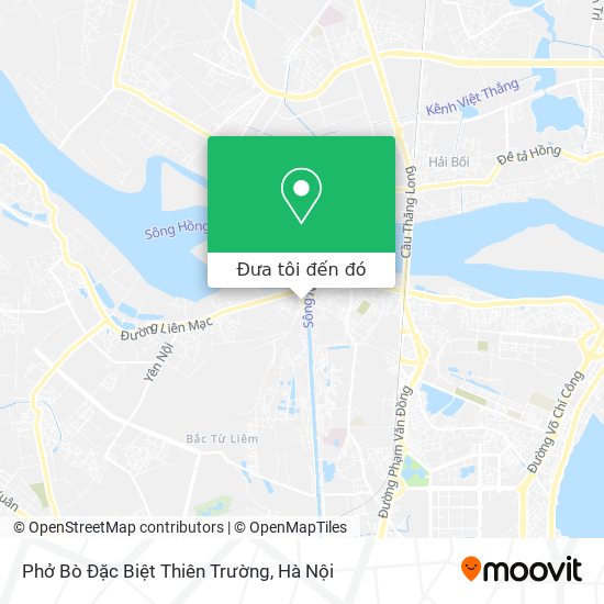 Bản đồ Phở Bò Đặc Biệt Thiên Trường