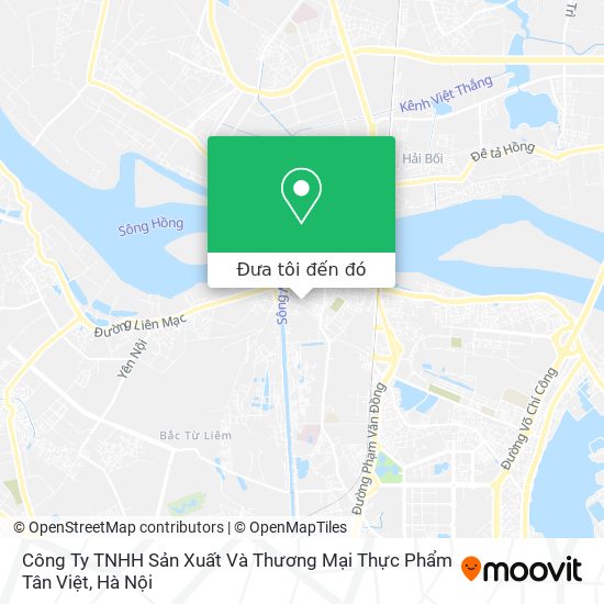 Bản đồ Công Ty TNHH Sản Xuất Và Thương Mại Thực Phẩm Tân Việt