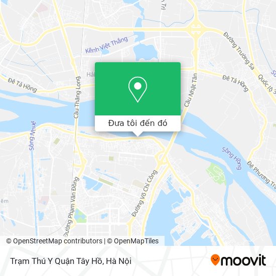 Bản đồ Trạm Thú Y Quận Tây Hồ