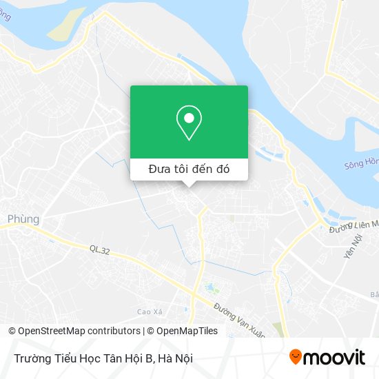 Bản đồ Trường Tiểu Học Tân Hội B