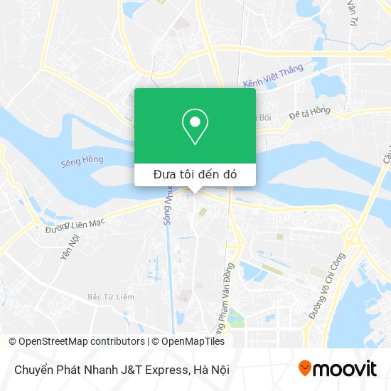 Bản đồ Chuyển Phát Nhanh J&T Express