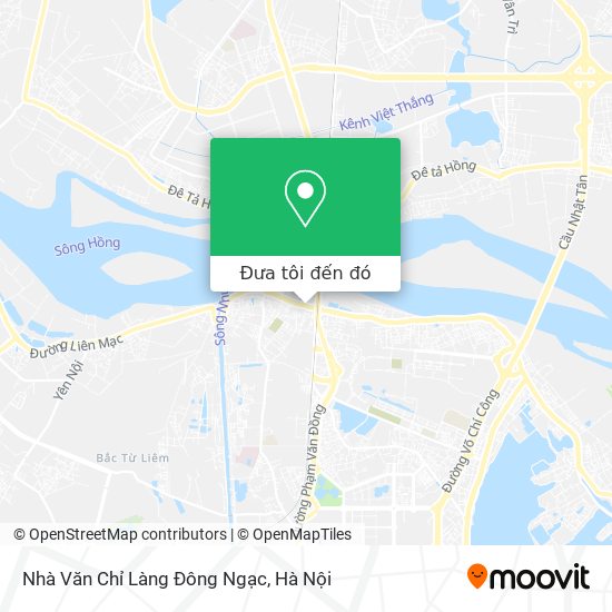 Bản đồ Nhà Văn Chỉ Làng Đông Ngạc