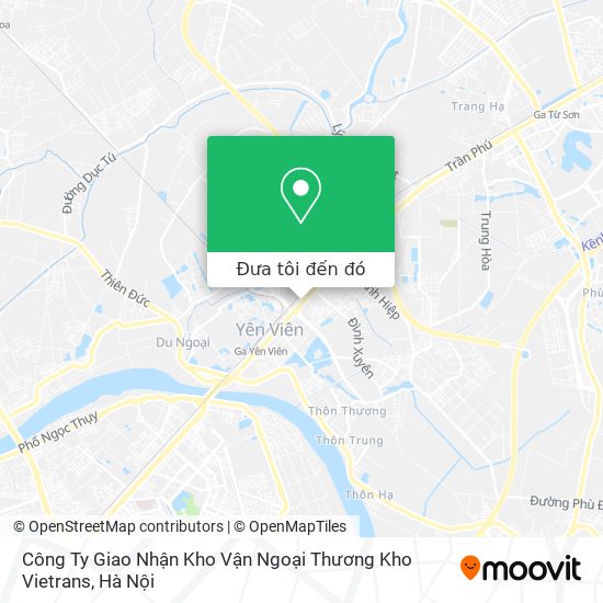 Bản đồ Công Ty Giao Nhận Kho Vận Ngoại Thương Kho Vietrans