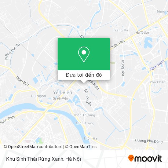 Bản đồ Khu Sinh Thái Rừng Xanh