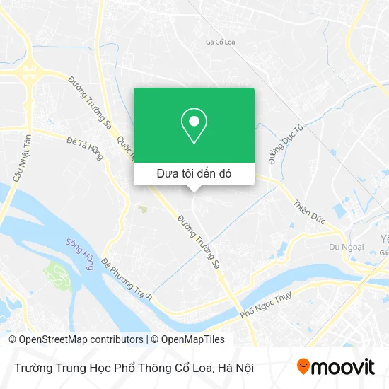 Bản đồ Trường Trung Học Phổ Thông Cổ Loa