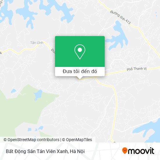 Bản đồ Bất Động Sản Tản Viên Xanh