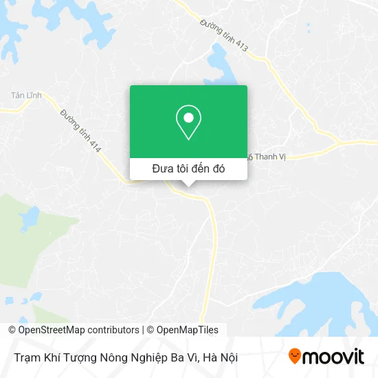 Bản đồ Trạm Khí Tượng Nông Nghiệp Ba Vì