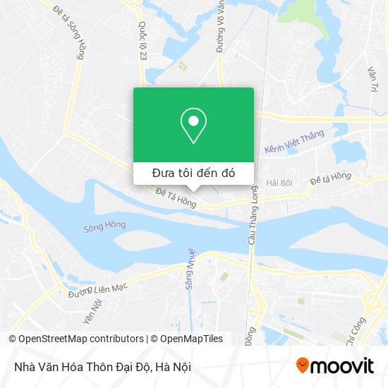 Bản đồ Nhà Văn Hóa Thôn Đại Độ