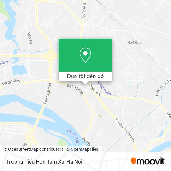 Bản đồ Trường Tiểu Học Tâm Xá