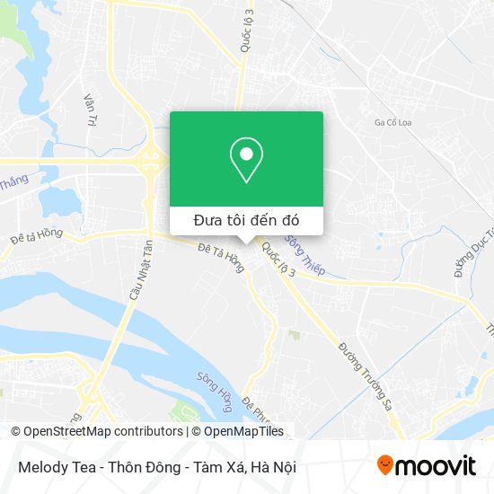 Bản đồ Melody Tea - Thôn Đông - Tàm Xá