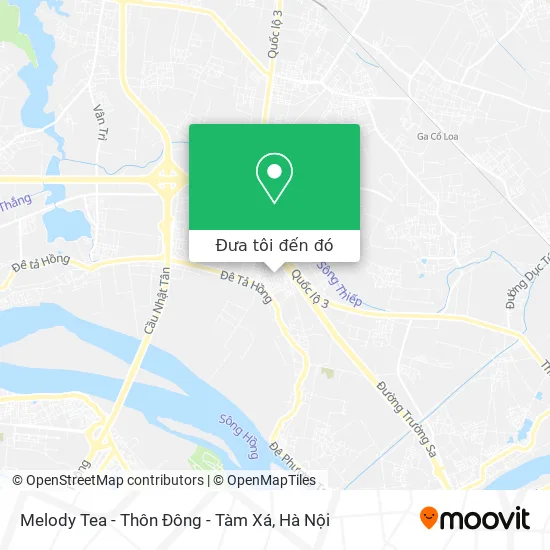 Bản đồ Melody Tea - Thôn Đông - Tàm Xá