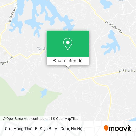 Bản đồ Cửa Hàng Thiết Bị Điện Ba Vì. Com