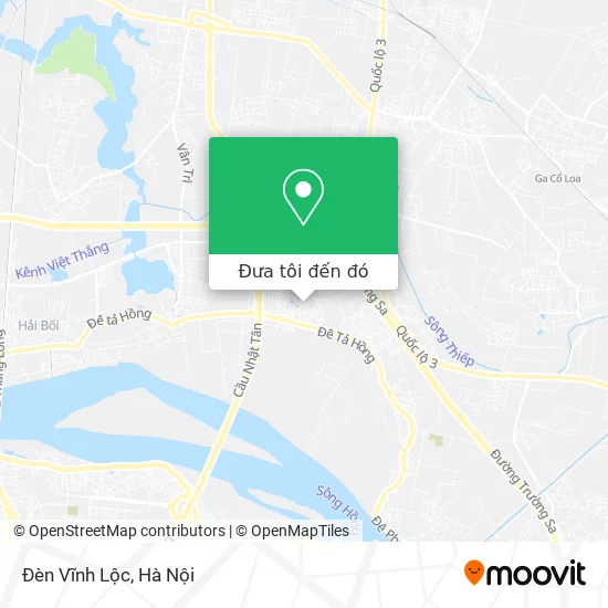 Bản đồ Đèn Vĩnh Lộc