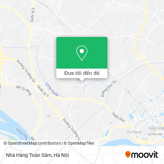 Bản đồ Nhà Hàng Toàn Sâm