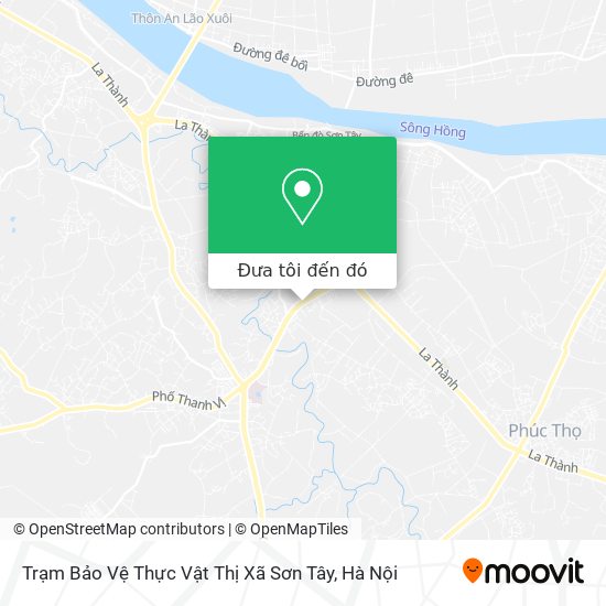Bản đồ Trạm Bảo Vệ Thực Vật Thị Xã Sơn Tây