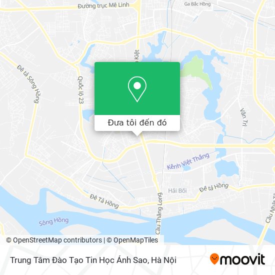 Bản đồ Trung Tâm Đào Tạo Tin Học Ánh Sao