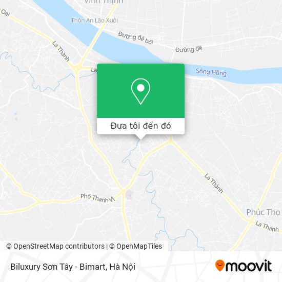Bản đồ Biluxury Sơn Tây - Bimart