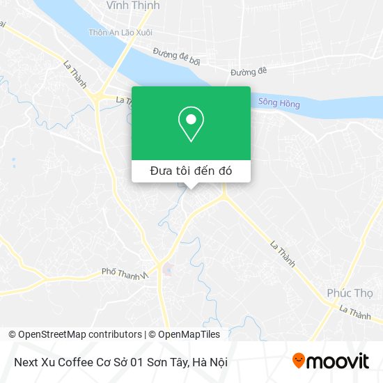 Bản đồ Next Xu Coffee Cơ Sở 01 Sơn Tây