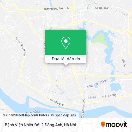 Bản đồ Bệnh Viện Nhiệt Đới 2 Đông Anh