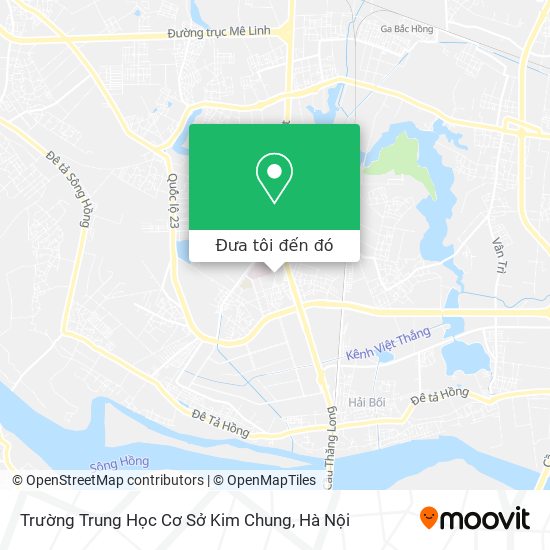 Bản đồ Trường Trung Học Cơ Sở Kim Chung