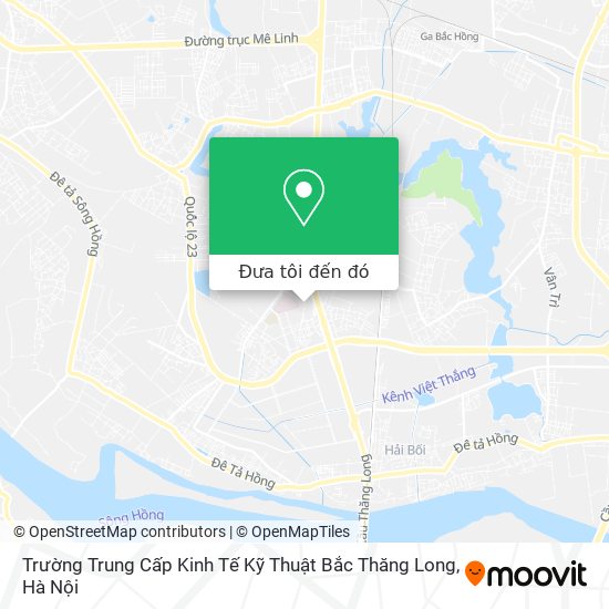 Bản đồ Trường Trung Cấp Kinh Tế Kỹ Thuật Bắc Thăng Long