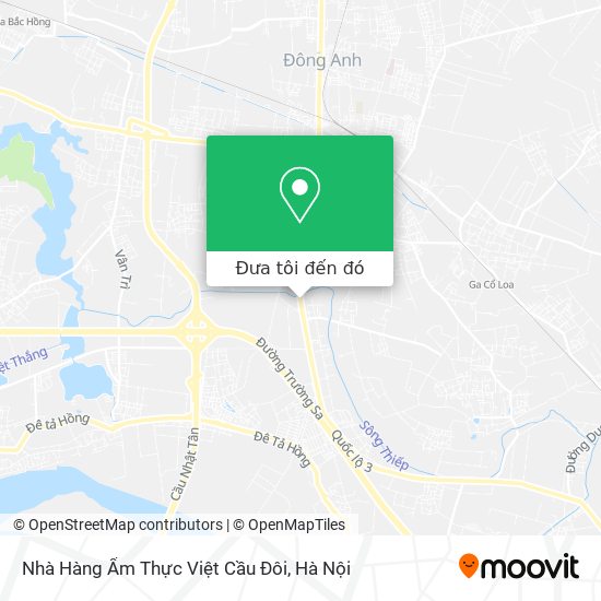 Bản đồ Nhà Hàng Ẩm Thực Việt Cầu Đôi