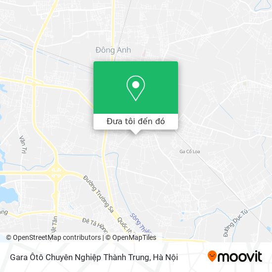Bản đồ Gara Ôtô Chuyên Nghiệp Thành Trung