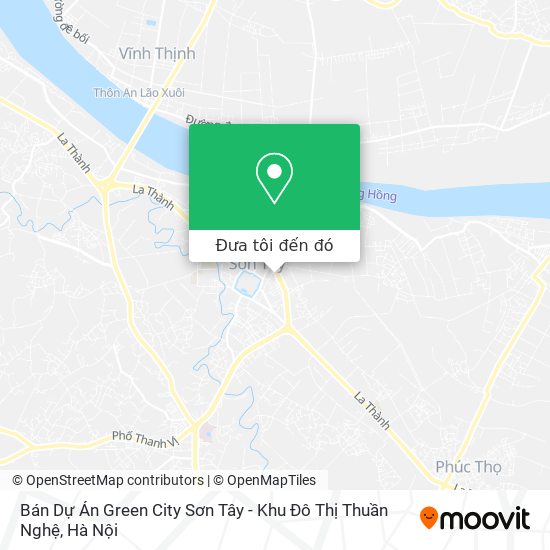 Bản đồ Bán Dự Án Green City Sơn Tây - Khu Đô Thị Thuần Nghệ