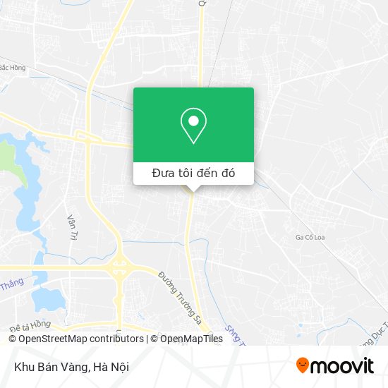 Bản đồ Khu Bán Vàng