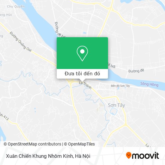 Bản đồ Xuân Chiến Khung Nhôm Kính