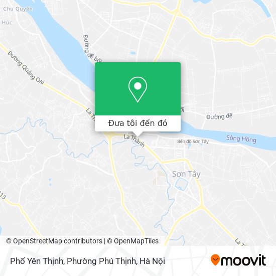 Bản đồ Phố Yên Thịnh, Phường Phú Thịnh