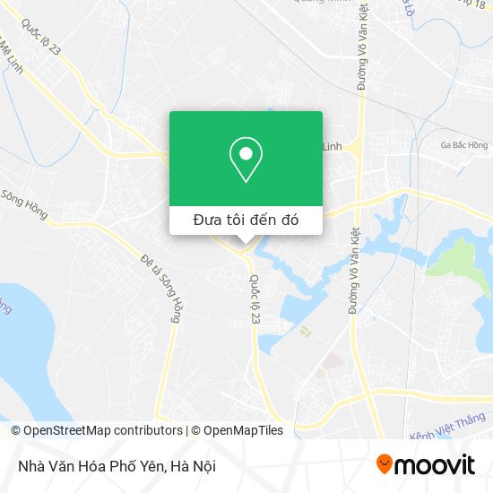Bản đồ Nhà Văn Hóa Phố Yên