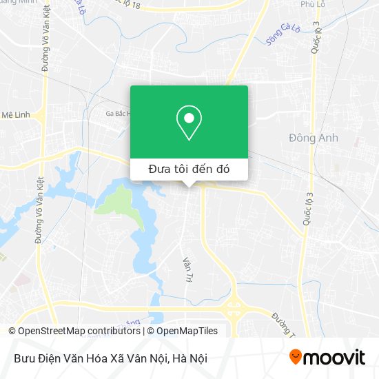 Bản đồ Bưu Điện Văn Hóa Xã Vân Nội