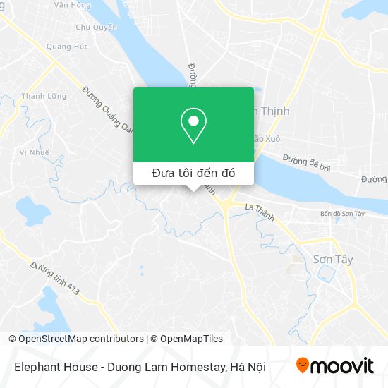 Bản đồ Elephant House - Duong Lam Homestay
