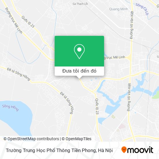 Bản đồ Trường Trung Học Phổ Thông Tiền Phong