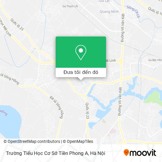 Bản đồ Trường Tiểu Học Cơ Sở Tiền Phong A