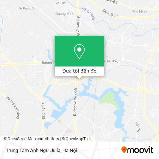 Bản đồ Trung Tâm Anh Ngữ Julia