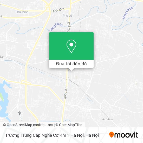 Bản đồ Trường Trung Cấp Nghề Cơ Khí 1 Hà Nội