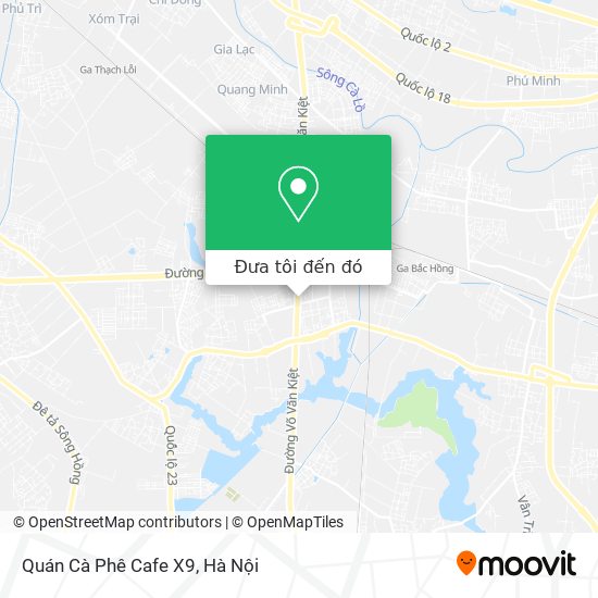 Bản đồ Quán Cà Phê Cafe X9