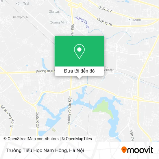 Bản đồ Trường Tiểu Học Nam Hồng