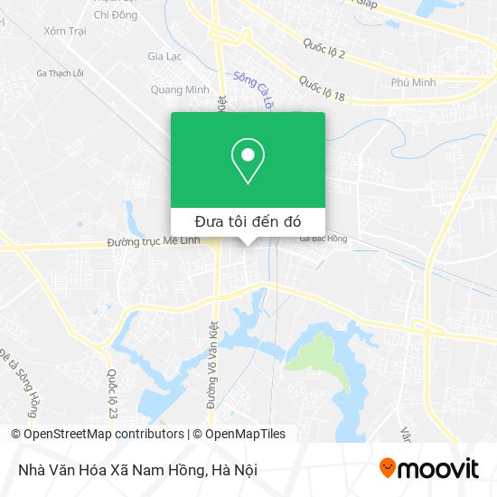 Bản đồ Nhà Văn Hóa Xã Nam Hồng
