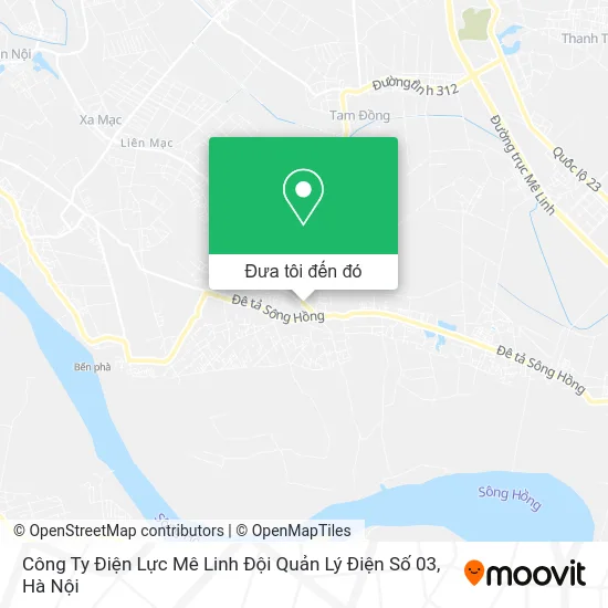 Bản đồ Công Ty Điện Lực Mê Linh Đội Quản Lý Điện Số 03