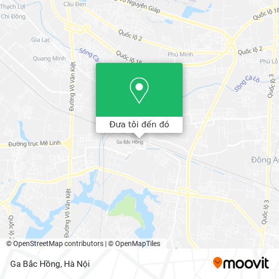 Bản đồ Ga Bắc Hồng
