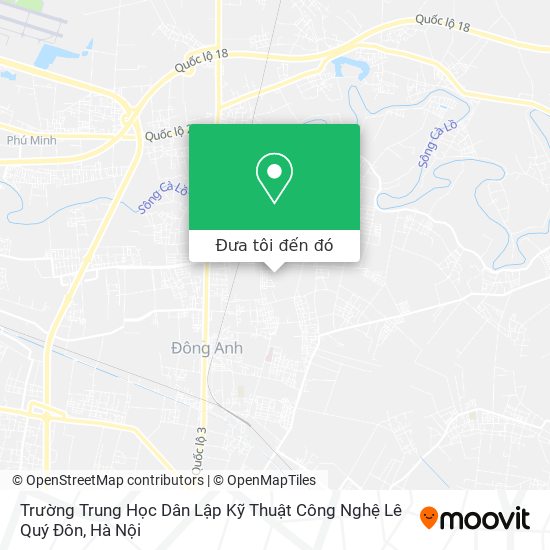 Bản đồ Trường Trung Học Dân Lập Kỹ Thuật Công Nghệ Lê Quý Đôn