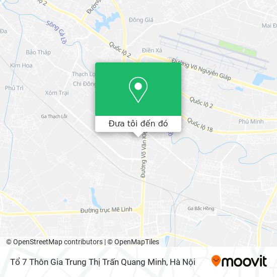 Bản đồ Tổ 7 Thôn Gia Trung Thị Trấn Quang Minh