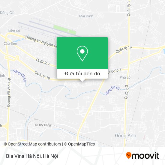 Bản đồ Bia Vina Hà Nội